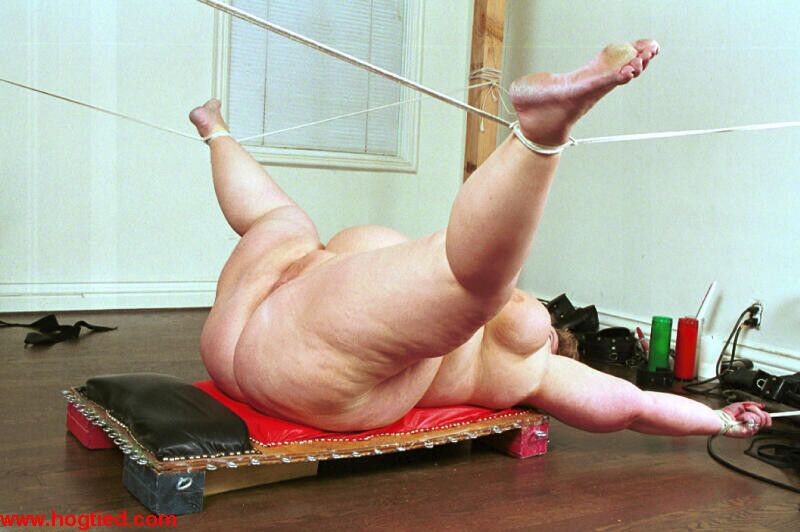 Free porn pics of Sexy SSBBW Naked in Strict Rope Bondage 18 of 30 pics
