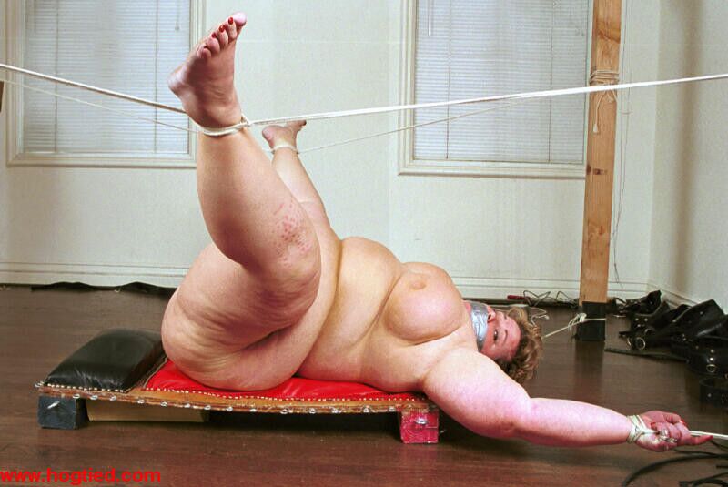Free porn pics of Sexy SSBBW Naked in Strict Rope Bondage 19 of 30 pics