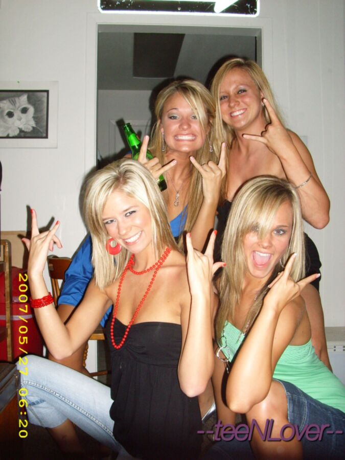 Free porn pics of FOUR HOT SEXY BLONDS 24 of 34 pics
