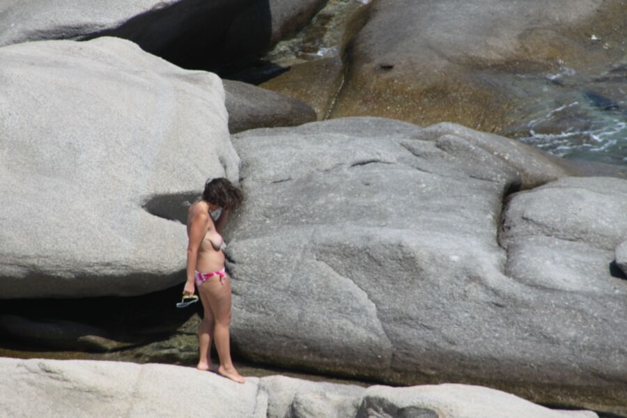 Free porn pics of German girl caught topless in Mikri Vigla, Naxos 24 of 52 pics