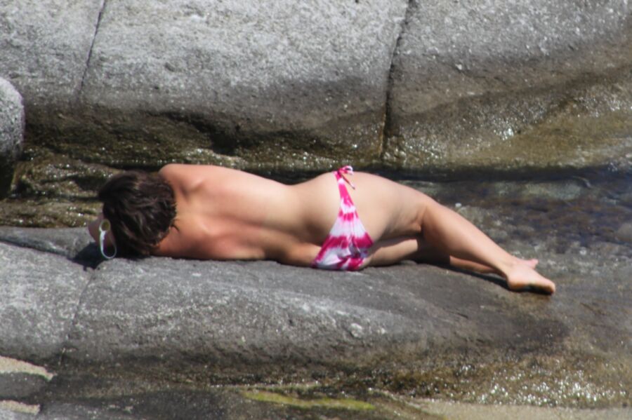 Free porn pics of German girl caught topless in Mikri Vigla, Naxos 4 of 52 pics