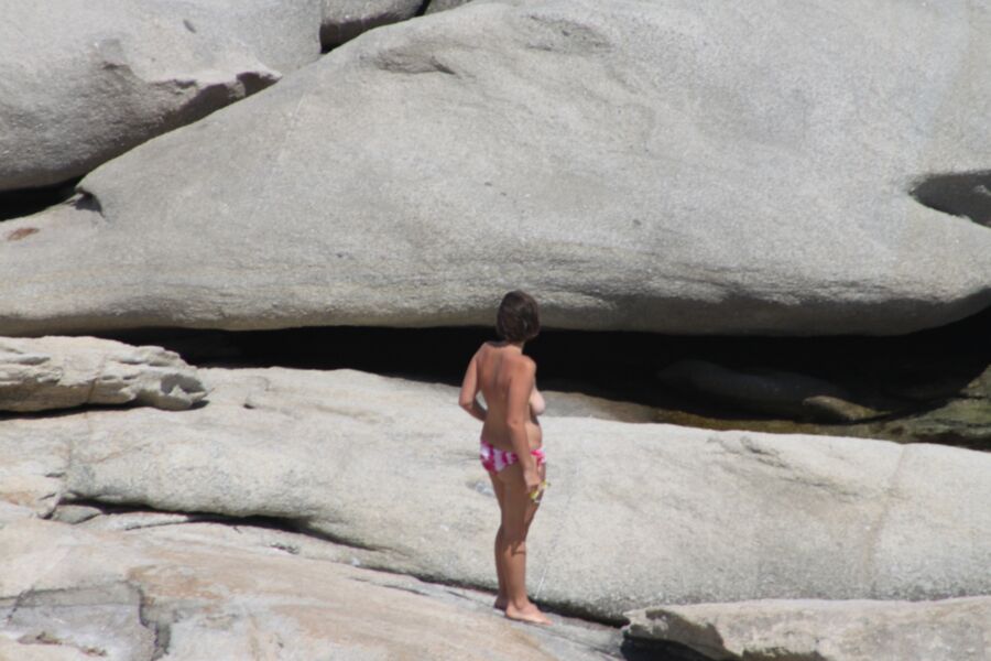 Free porn pics of German girl caught topless in Mikri Vigla, Naxos 22 of 52 pics