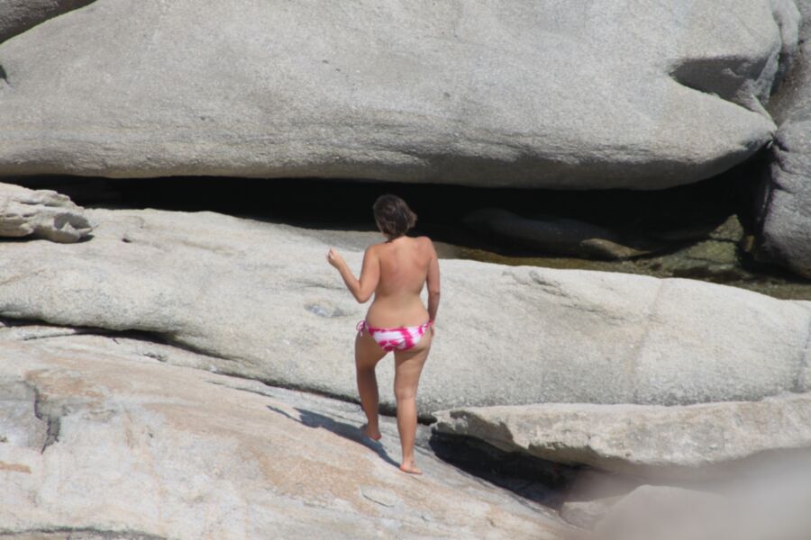 Free porn pics of German girl caught topless in Mikri Vigla, Naxos 19 of 52 pics