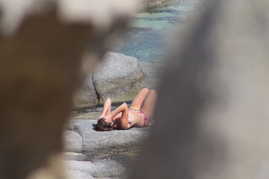 Free porn pics of German girl caught topless in Mikri Vigla, Naxos 9 of 52 pics