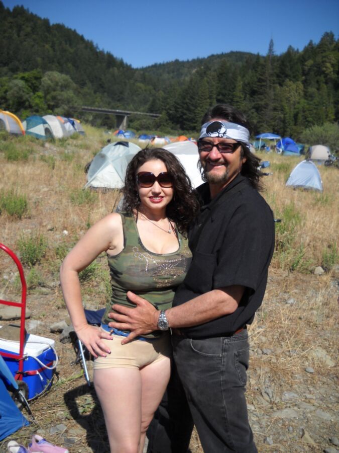 Free porn pics of Busty Girl At The Redwood Bike Rally 4 of 6 pics