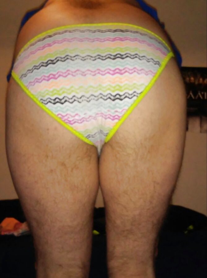 Free porn pics of My ass in bikini panties  2 of 8 pics