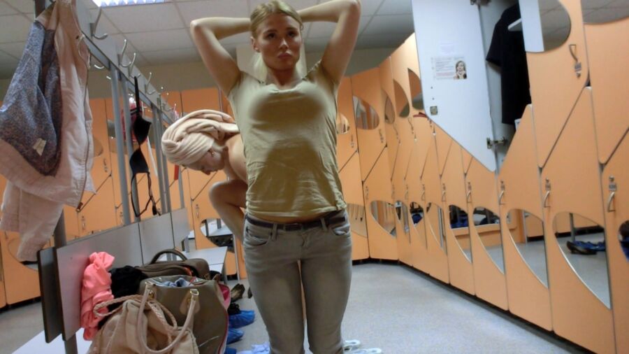 Free porn pics of Hidden camera in gym changing room teen girls 6 of 9 pics