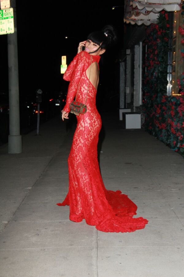 Free porn pics of Bai Ling in very sexy red dress 4 of 14 pics