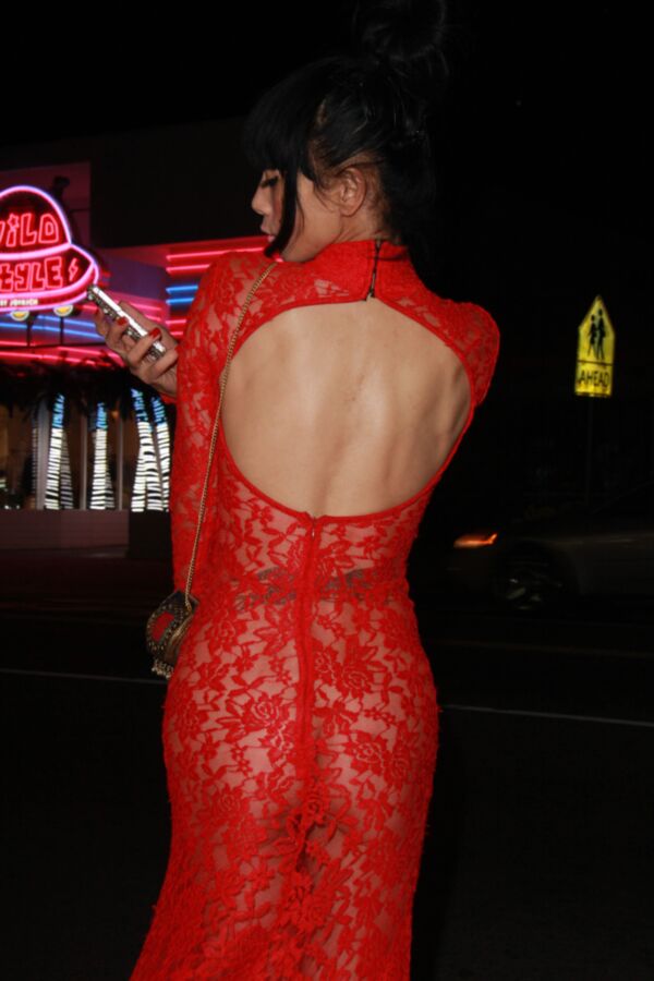 Free porn pics of Bai Ling in very sexy red dress 9 of 14 pics