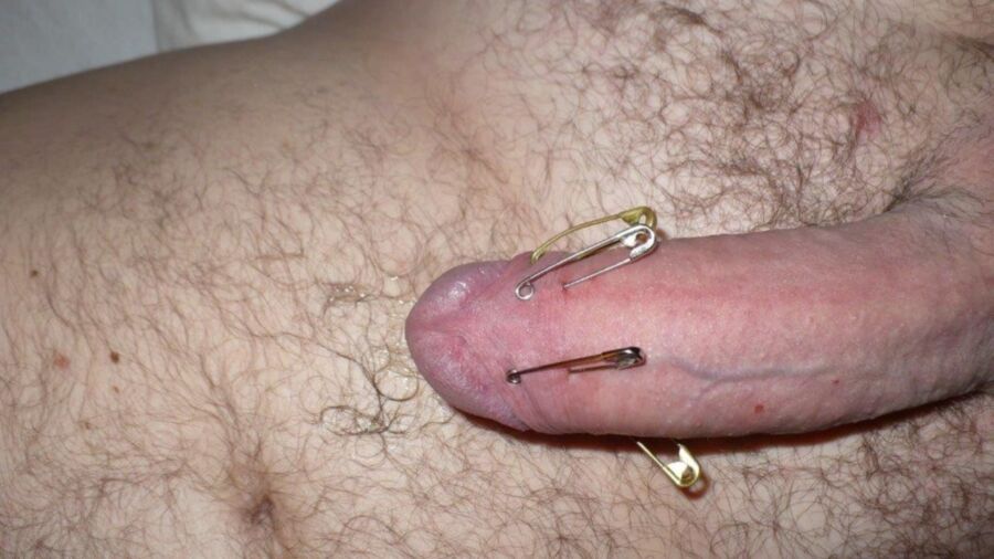 Cbt Needles Safety Pin In Foreskin Free Porn
