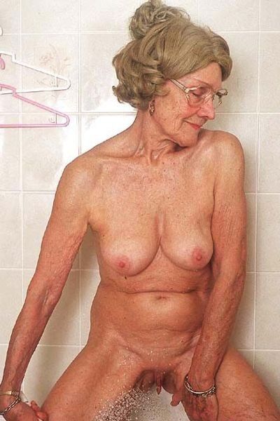 Free porn pics of Granny takes a shower 3 of 5 pics