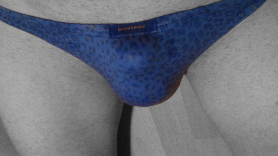 Free porn pics of Wearing a blue thong 5 of 8 pics