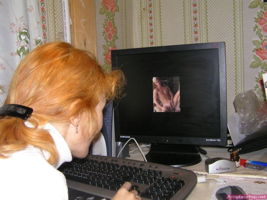 Free porn pics of Redhead Wife Poses & Fucks 4 of 40 pics