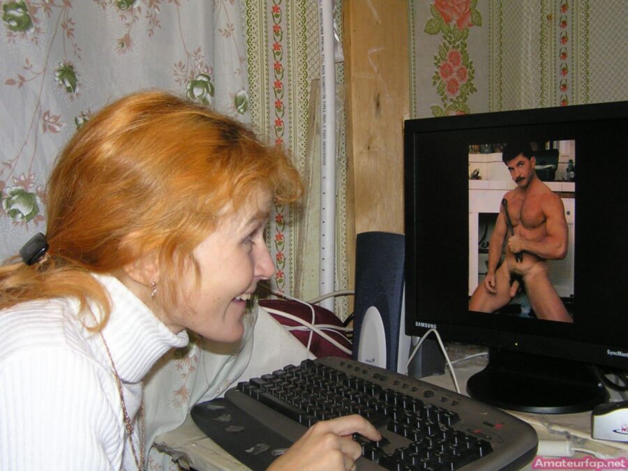 Free porn pics of Redhead Wife Poses & Fucks 6 of 40 pics