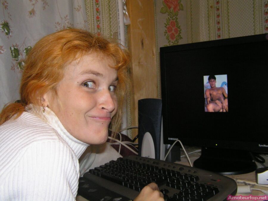 Free porn pics of Redhead Wife Poses & Fucks 2 of 40 pics