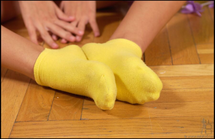 Free porn pics of Vanessa yellow socks off and nude 12 of 130 pics