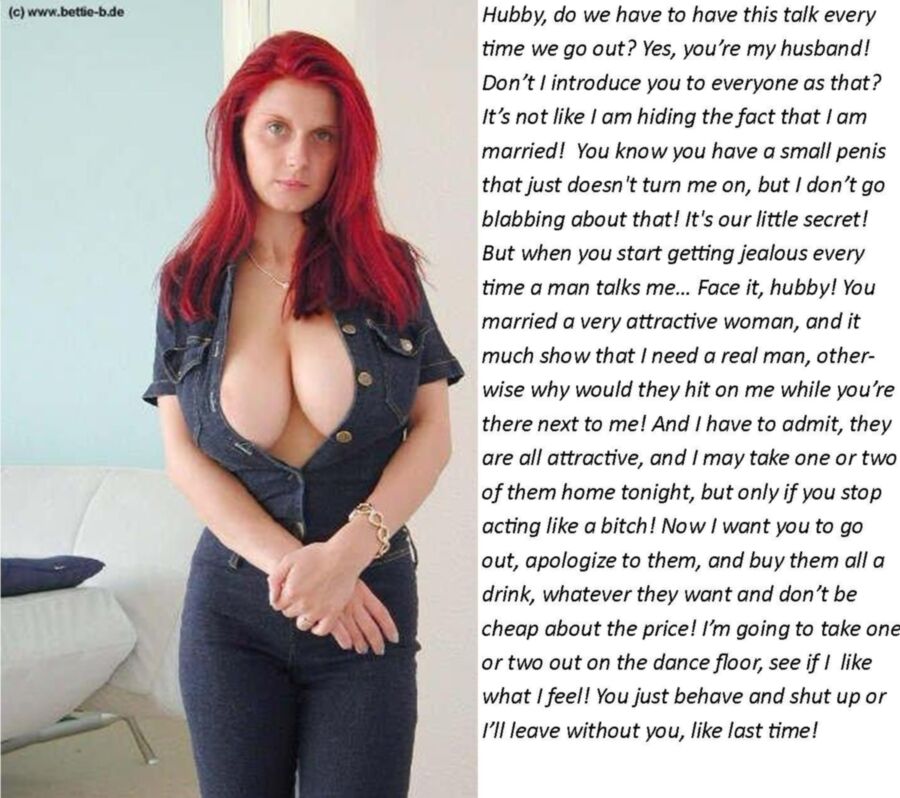 Free porn pics of Cuckold Captions: NEVER Trust a Redhead... 11 of 20 pics