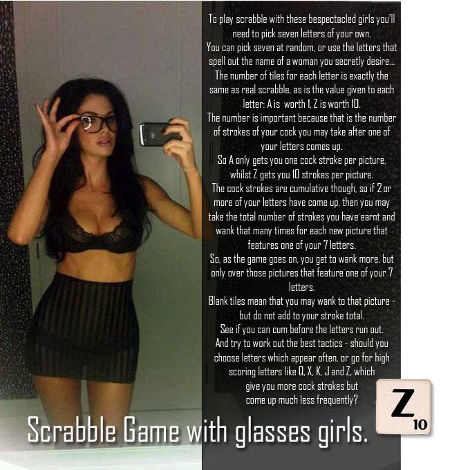 Free porn pics of WANK SCRABBLE - Girls in glasses 1 of 103 pics