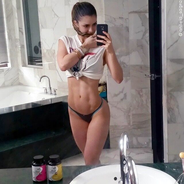 Free porn pics of Fitness Babe Selfies (Anllela Sagra) 20 of 30 pics