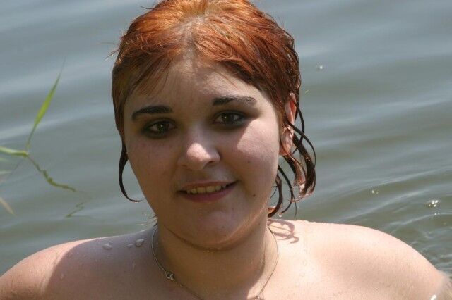 Free porn pics of RedHead Chubby in the lake 16 of 37 pics