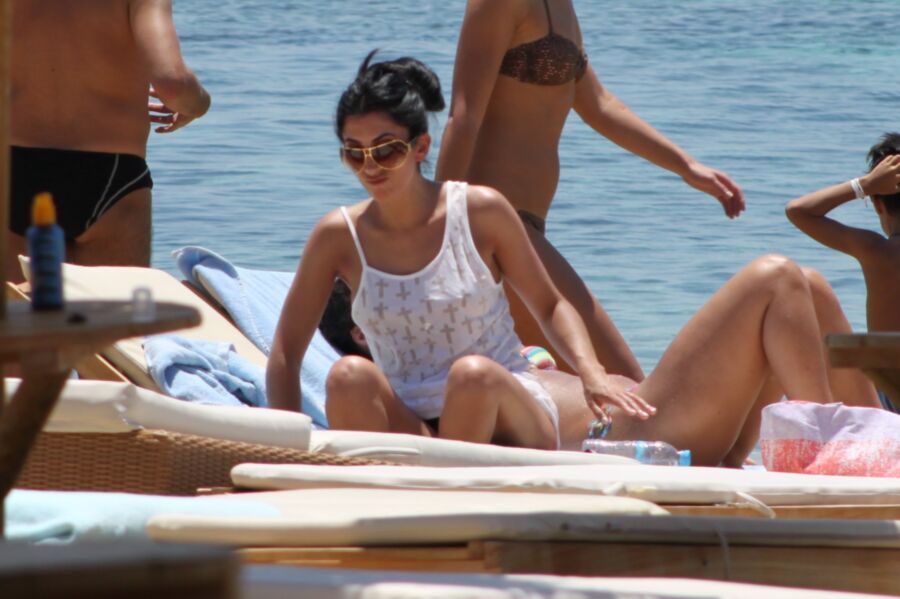 Free porn pics of Greek girl with fake tits caught topless in Paraga beach,Mykonos 19 of 39 pics