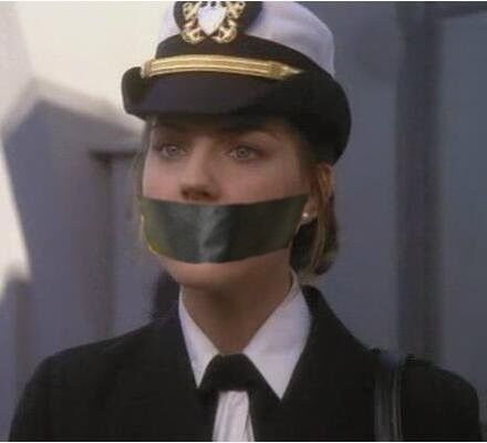 Free porn pics of Celebs in Uniform Gagged 1 of 3 pics