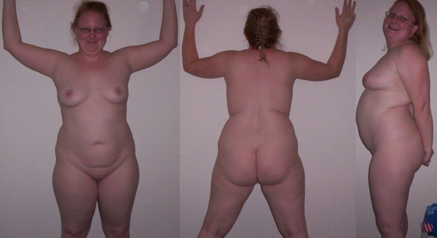 Free porn pics of BBW Pale whore front back posing 1 of 3 pics