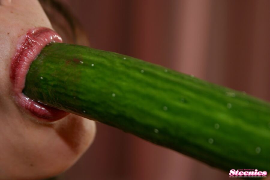 Free porn pics of Little Diana is a good girl she loves vegetables too 24 of 48 pics