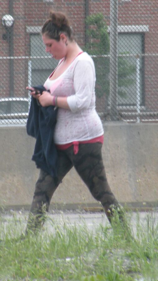 Free porn pics of Cute chubby little streetwalker with a bouncy belly 1 of 5 pics