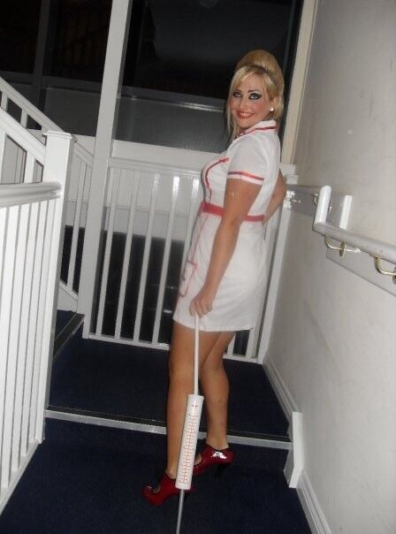 Free porn pics of Sexy nurse uniform strappy slingback sandals 4 of 27 pics