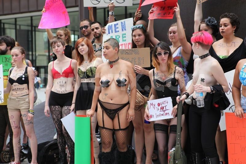Free porn pics of Slut walk girls - protesting for your pleasure 9 of 23 pics