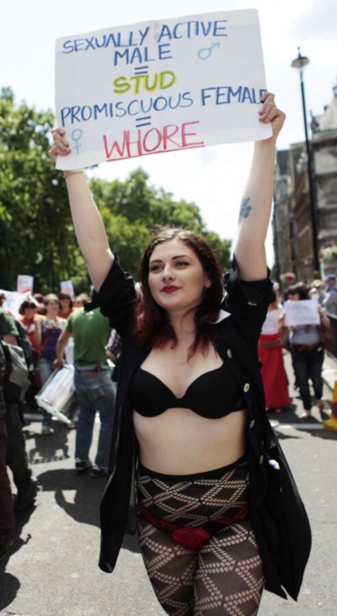 Free porn pics of Slut walk girls - protesting for your pleasure 15 of 23 pics