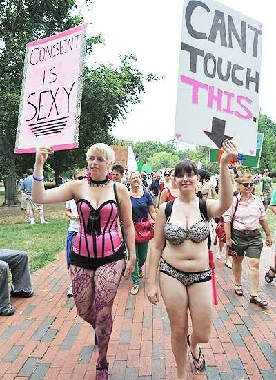 Free porn pics of Slut walk girls - protesting for your pleasure 18 of 23 pics