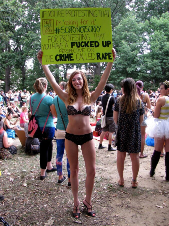 Free porn pics of Slut walk girls - protesting for your pleasure 5 of 23 pics