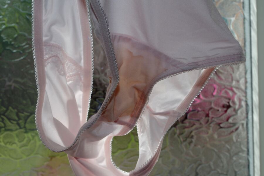 Free porn pics of My sexy friends Pink Satin Period Panties 6 of 36 pics