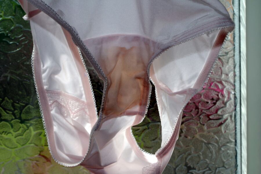 Free porn pics of My sexy friends Pink Satin Period Panties 10 of 36 pics