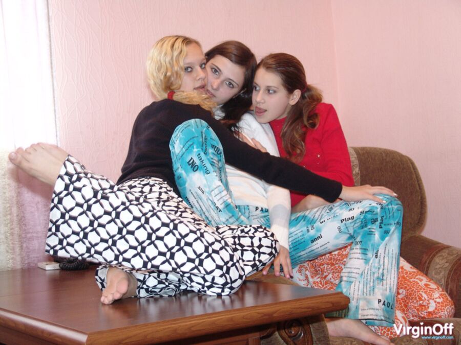 Free porn pics of Another small lesbian play by three young girls 1 of 104 pics