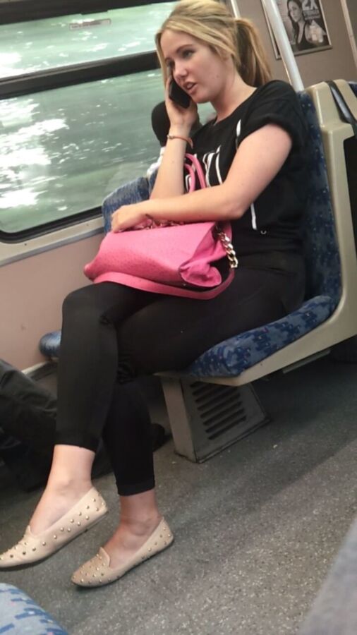 Free porn pics of Dumb chav barbie teasing on train [Candid] 1 of 38 pics