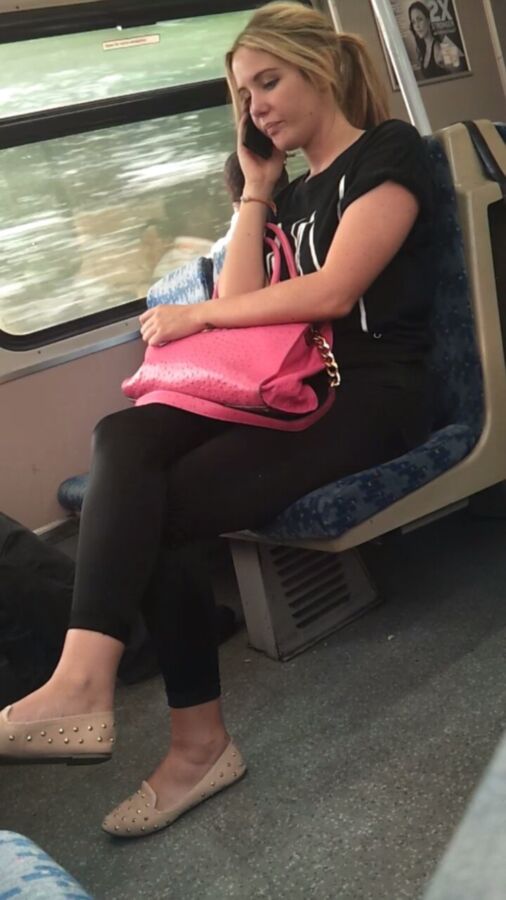 Free porn pics of Dumb chav barbie teasing on train [Candid] 17 of 38 pics