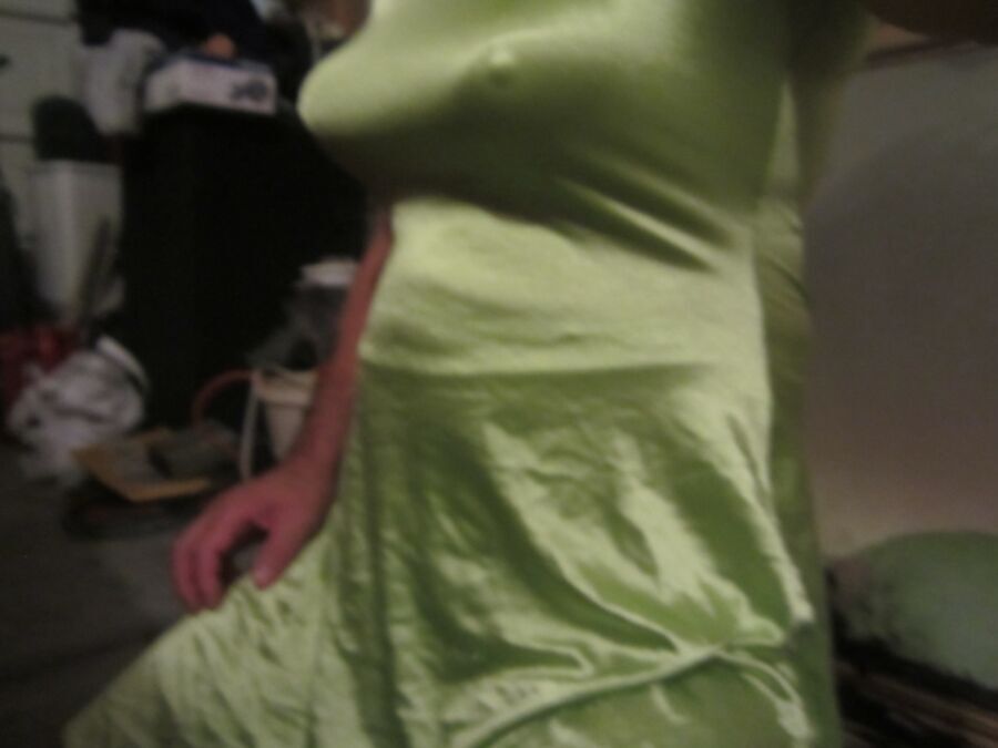 Free porn pics of in the car wearing green spandex dress 15 of 83 pics