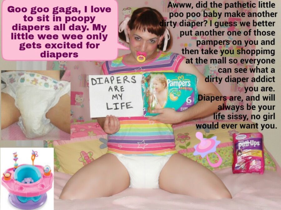 Free porn pics of Adult Baby Sissy Diaper Humiliation Loser Captions, EXPOSE ME 5 of 5 pics