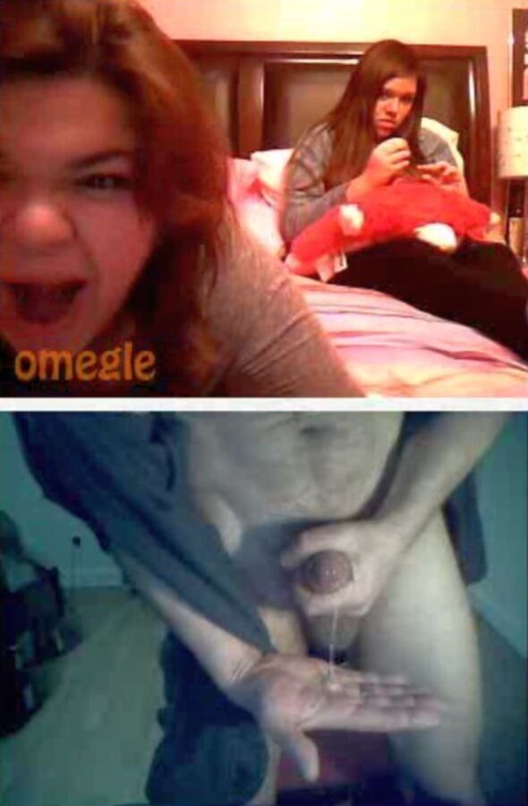 Free porn pics of Omegle CFNM Cumshot for two nice Ladies 7 of 9 pics