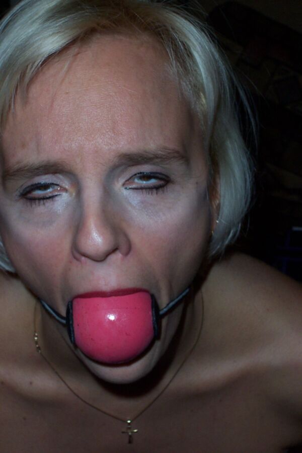 Free porn pics of Ball Gagged Used Whore 1 of 7 pics