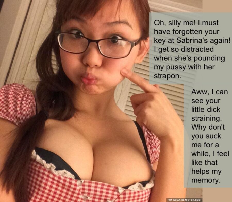 Free porn pics of Chastity captions for cute asian women 1 of 8 pics
