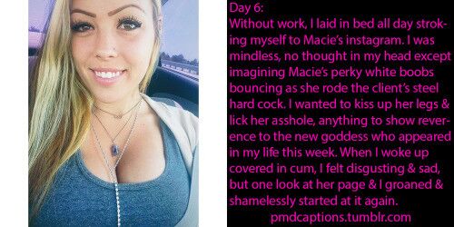 Free porn pics of Macie the Instagram Slut, A Diary - Photo Captions 6 of 7 pics