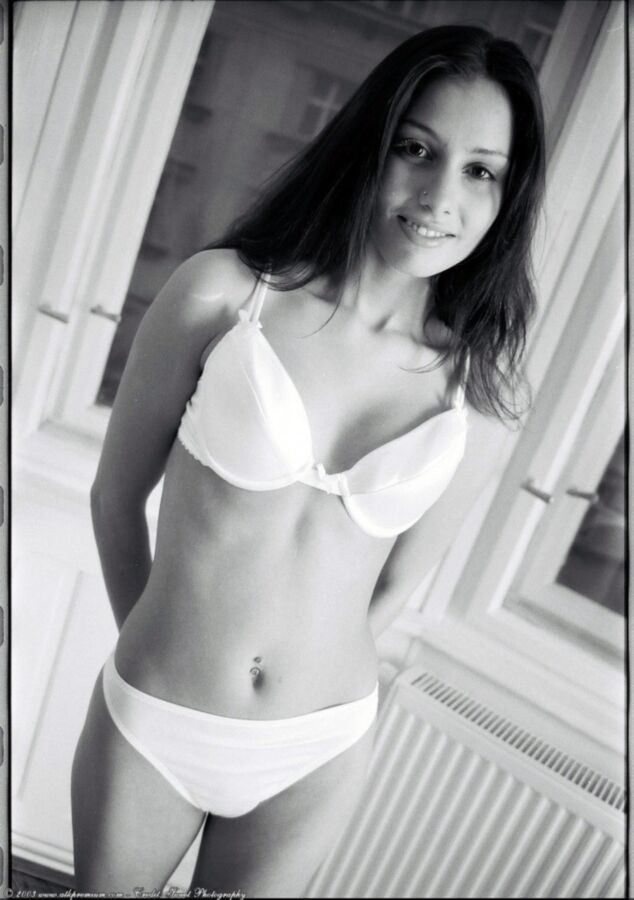 Free porn pics of Anetta Keys - White Bikini (Black & White) 9 of 64 pics