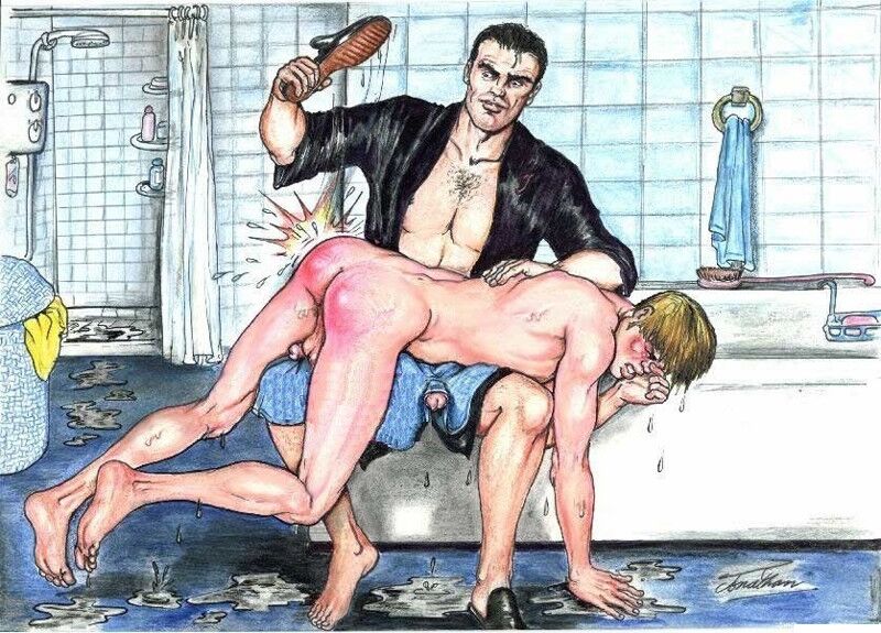 Free porn pics of Spanking drawings by Jonathan.  19 of 36 pics