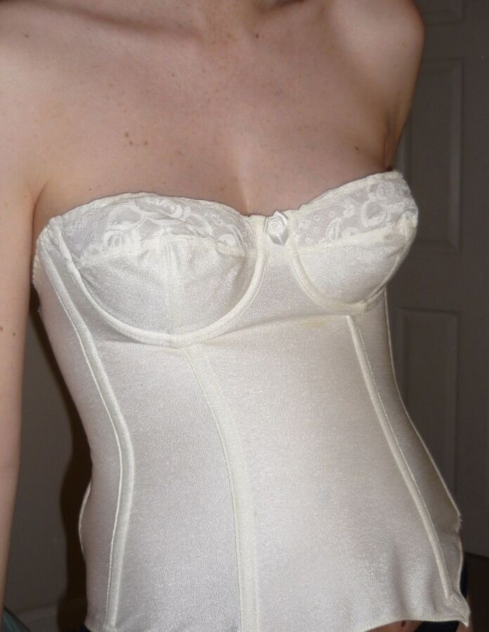 Free porn pics of TOY in a white Corset 4 of 21 pics