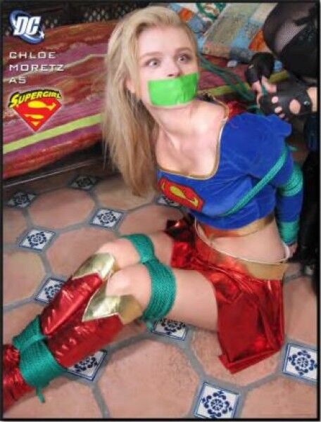 Free porn pics of chloe as superheroine supergirl in bondage 1 of 1 pics