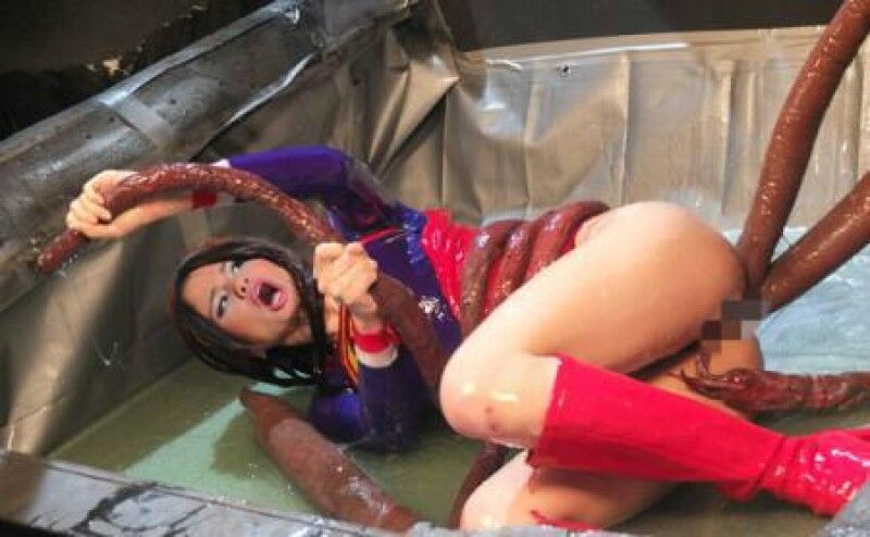 Free porn pics of Selena Gomez as superheroine Supergirl tentacle peril  5 of 5 pics